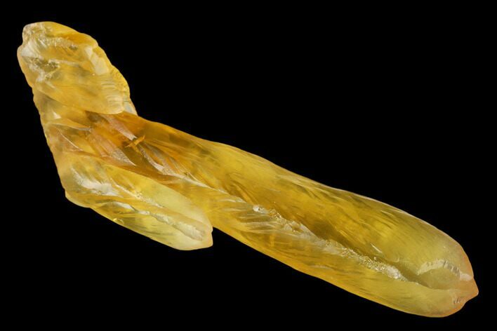 Amber-Yellow Calcite Crystals - Highly Fluorescent! #177282